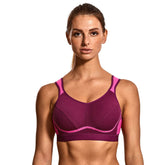 Moisture-wicking Bounce Control Back Closure Sports Bra - Okay Trendy